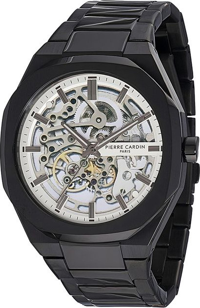 Black Stainless Steel Dress Watch Pierre Cardin