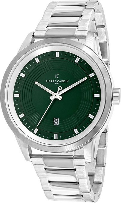 Gray Stainless Steel Dress Watch Pierre Cardin