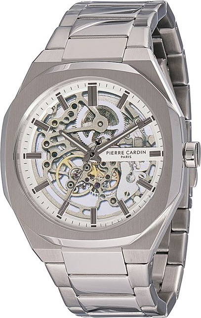 Gray Stainless Steel Dress Watch Pierre Cardin