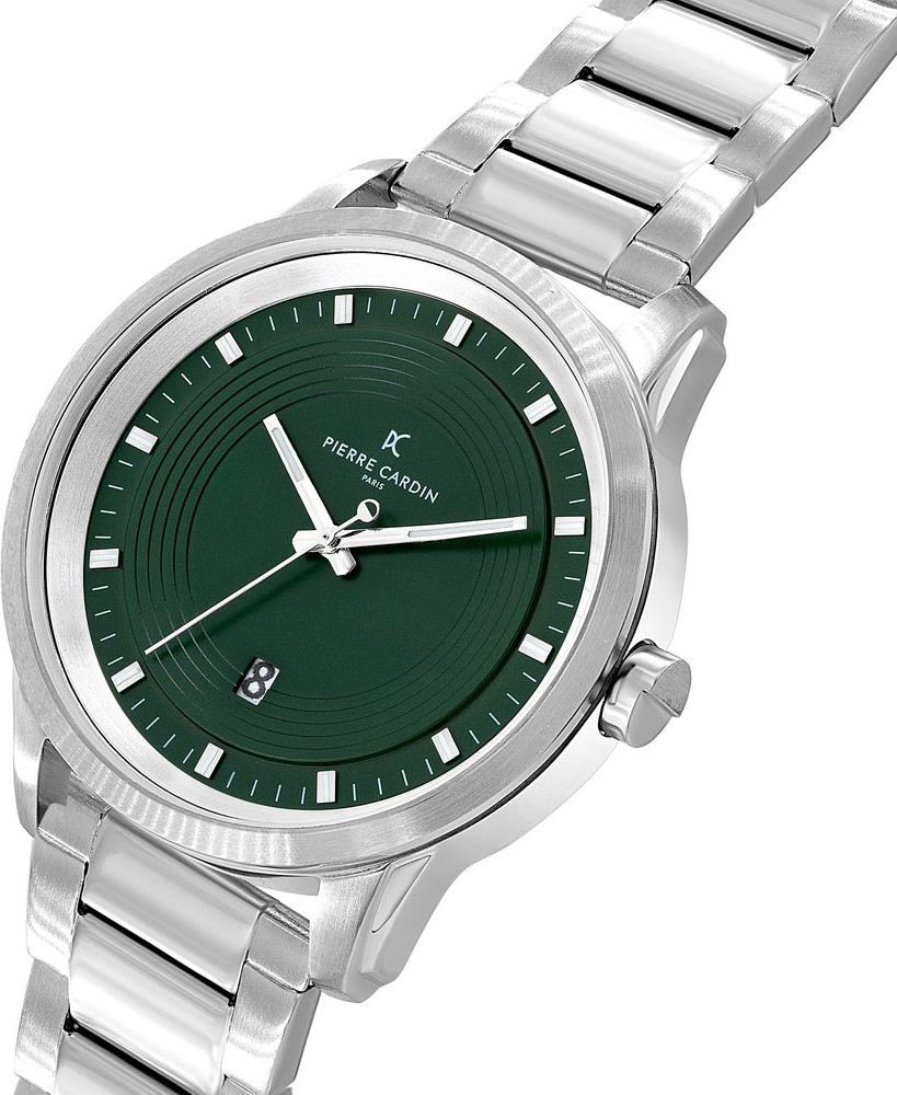 Gray Stainless Steel Dress Watch Pierre Cardin