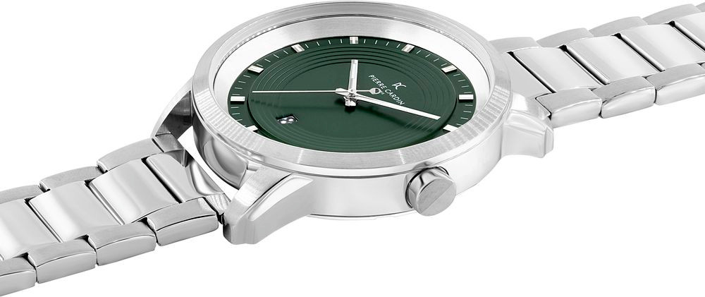 Gray Stainless Steel Dress Watch Pierre Cardin