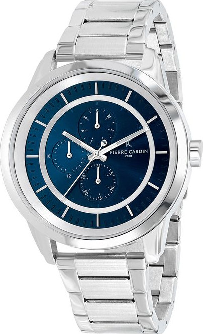 Gray Stainless Steel Dress Watch Pierre Cardin