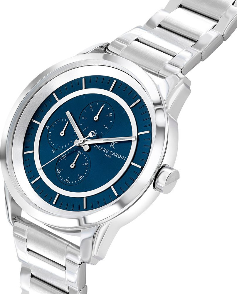 Gray Stainless Steel Dress Watch Pierre Cardin