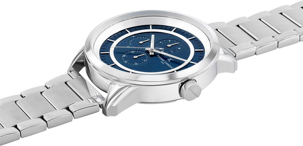 Gray Stainless Steel Dress Watch Pierre Cardin