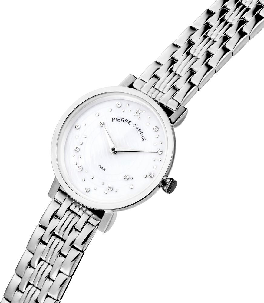 Pierre Cardin Gray Stainless Steel Dress Watch