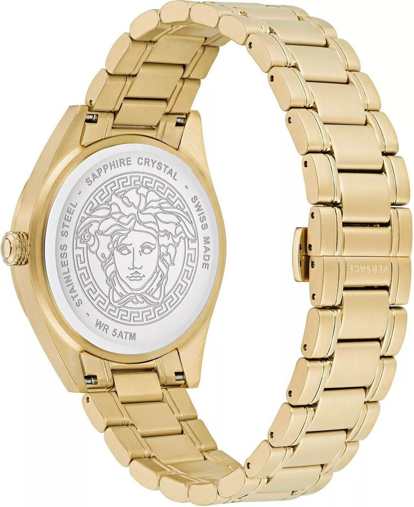 Gold Stainless Steel Dress Watch Versace