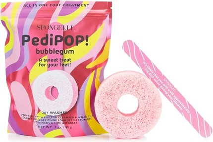 Pedicure Treatment Spongellé Bubblegum Pedipop Pedi Buffer & Nail File Allinone