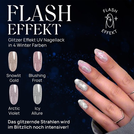 UV lacquer Neonail Gold Snowlit