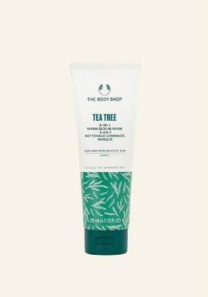The Body Shop Tea Tree 3-in-1 Wash Scrub Mask