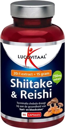 Lucovitaal Shiitake & Reishi kapsulalari