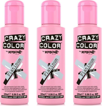 Haarfarbencreme Crazy Color Metallic Platinum