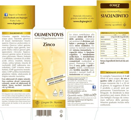 Zinc Olimentovis Nonalcoholic Liquid