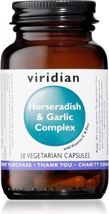 Vegicaps Viridian Horseradish & Garlic Complex Vitamin C & Zinc