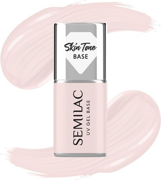 Hybrid Nail Polish Base Semilac Semitransparent Ecru