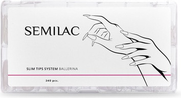 Nail Tips Semilac Slim Tips System Ballerina