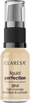 Concealer and Foundation Claresa Liquid Perfection 2 in 1