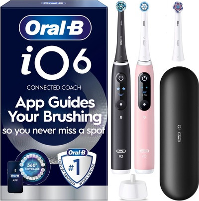 Elektrische Zahnbürste Oral-B Io6 2er-Pack