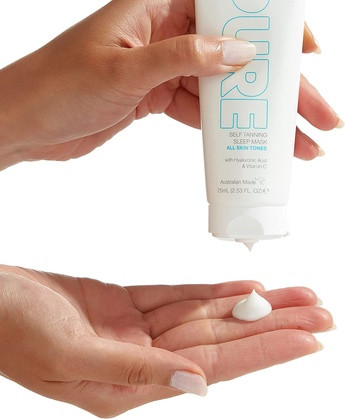 Bräunende Schlafmaske Bondi Sands Pure Tanning Sleep Mask mit Hyaluronsäure und Vitamin C + E