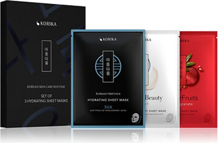 Feuchtigkeitsspendende Tuchmasken-Set Korika