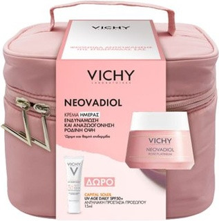 Gift Set Vichy Neovadiol Rose Platinum Day Cream 50ml & Capital Soleil Uv-Age Daily Spf 50+ 15ml