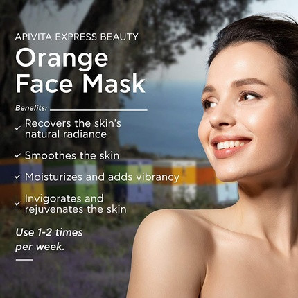 Gesichtsmaske Apivita Express Beauty mit Vitamin C, Sheabutter und Hyaluronsäure