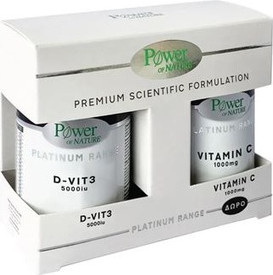 Tablets Power Health Classics Platinum Range Vitamin D-Vit3 5000iu 60 Tablets & Vitamin C 1000mg 20 Tablets