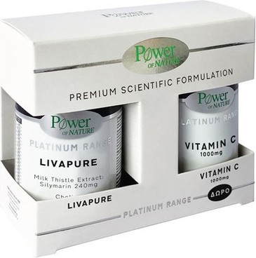 Power Rangers Power Power Health Platinum Livapure 30 Tablets & Free Vitamin C 1000mg 20 Tablets