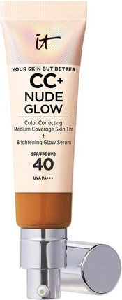 It Cosmetics Your Skin But Better CC Cream and Nude Glow Lightweight Medium Coverage Foundation and Glow Serum