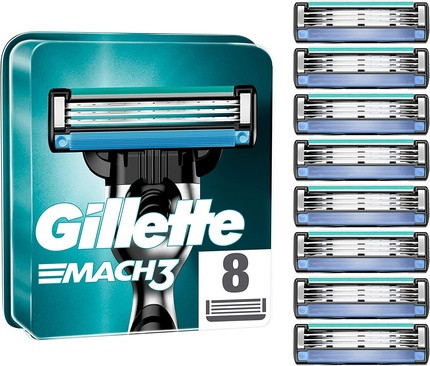 Razor Blade Gillette Mach3 Blade - Pack of 8