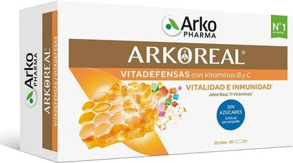 Arkopharma Arkoreal Vitaminized Royal Jelly Sugar-Free Ampoules