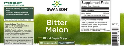 Capsules Swanson Bitter Melon
