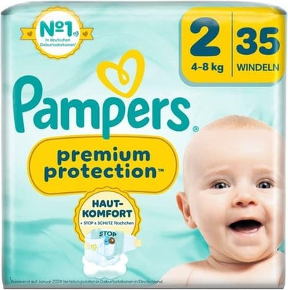 Nappies Pampers Premium Protection