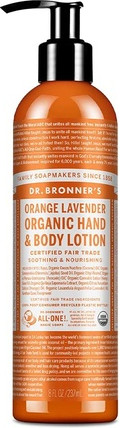 Organic Hand and Body Lotion Dr Bronner's Lavender & Coconut