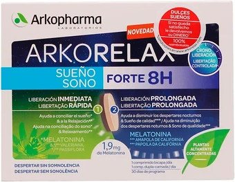 Tablets Arko Pharma Arkorelax Sleep Forte 8h Twolayer