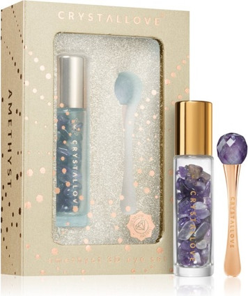 Augenpartie Set Crystalove Golden Amethyst