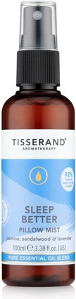 Kissenspray Tisserand Sleep Better mit ätherischen Ölen von Lavendel, Jasmin und Sandelholz