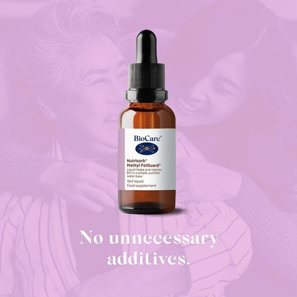 Liquid Folate and Vitamin B12 Biocare Nutrisorb Methyl FolGuard