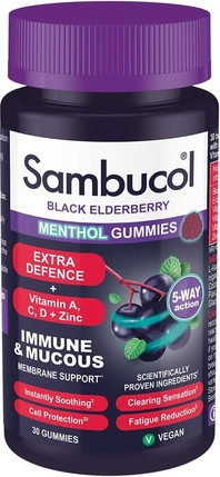 Sambucol Extra Defence Menthol Gummies