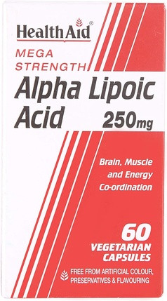 HealthAid Alpha Lipoic Acid 250mg Vegicaps