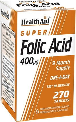 Folic Acid Tablets Health Aid