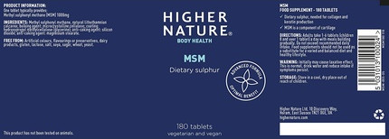 MSM Tabletten Höhere Natur
