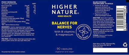 Higher Nature Kapseln Balance für die Nerven
