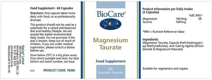 Magnesium Taurate Capsules Biocare