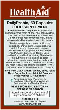 HealthAid DailyProbio Vegi Kapsel