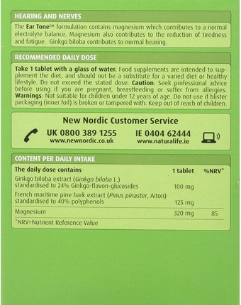 Ear Tone Tabletten New Nordic