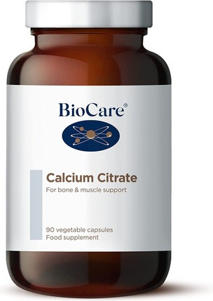 Food Supplement Biocare Calcium Citrate Vegetable Capsules
