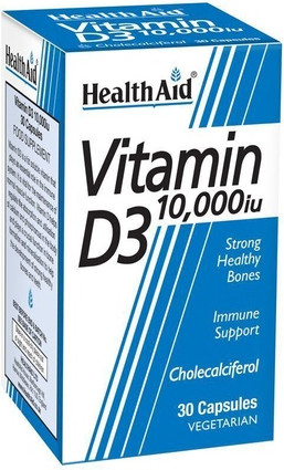 Vitamin D3 10000iu Vegicaps Health Aid