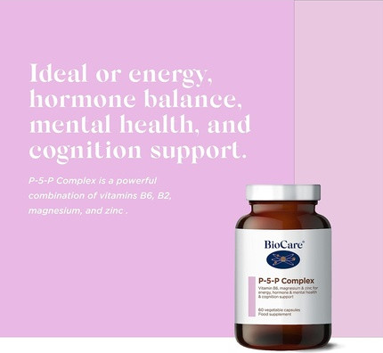 Biocare P-5-P Complex Vitamins B6 B2 Magnesium Zinc