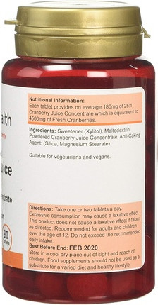 Power Health Cranberry Saft Tabletten