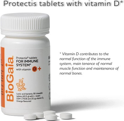Probiotic Vitamin D3 Chewable Tablets Biogaia